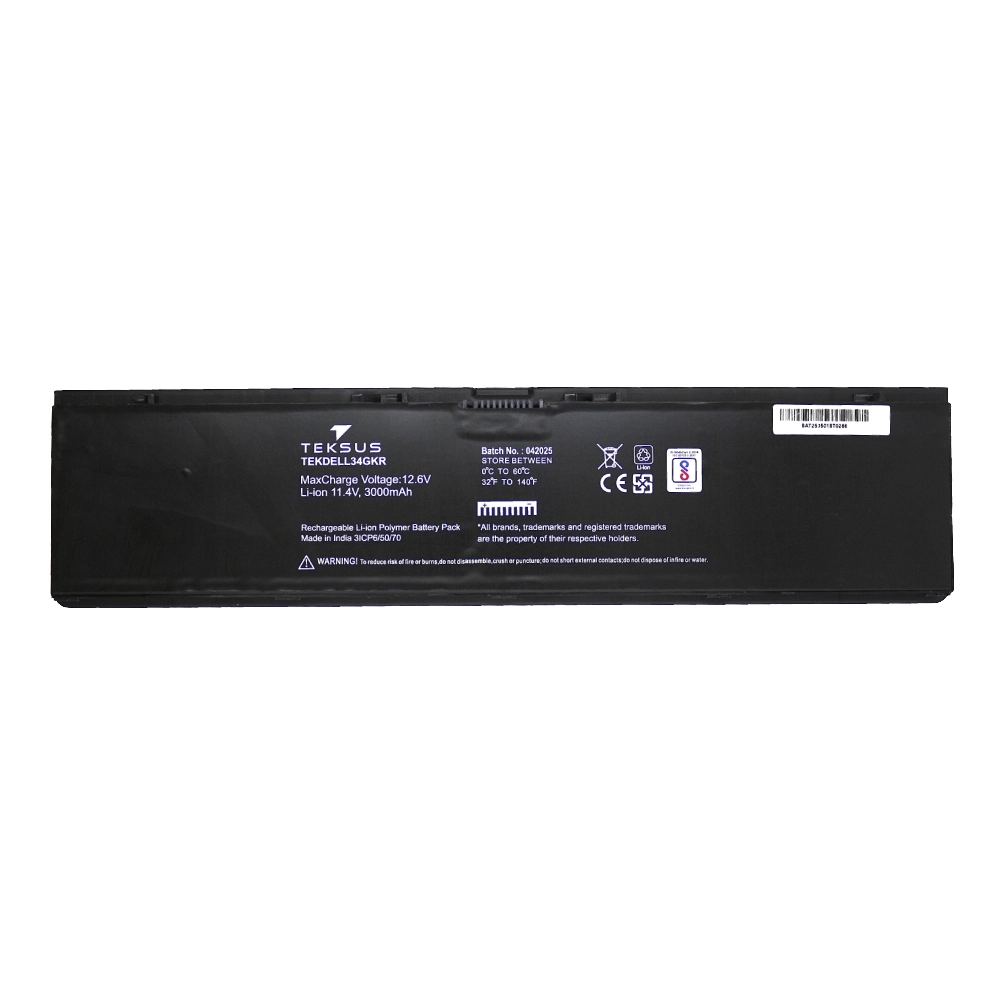 Teksus Laptop Battery Compatible For Dell Latitude E7440 | E7450 | 34GKR view 2